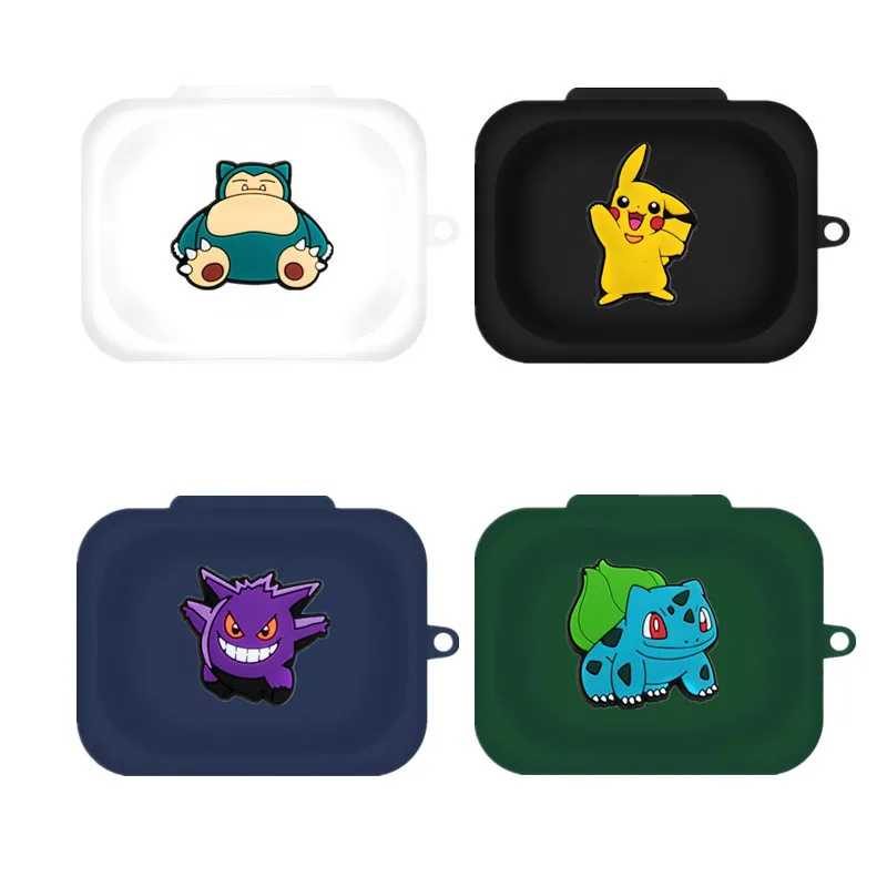 Силиконовый чехол Potdemiel Pokemon для беспроводных наушников Nothing Ear (A) с крючком, защитный чехол для зарядного кейса Портативное аудио и видео