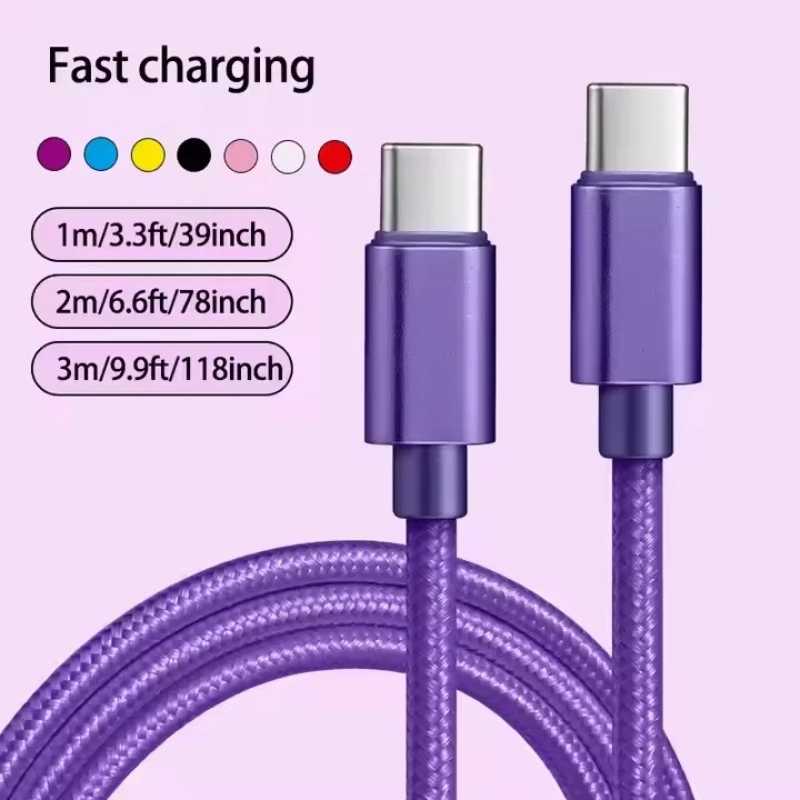 Фотография №2 товара 66W 5A нейлон 1 м 2 м 3 м USB