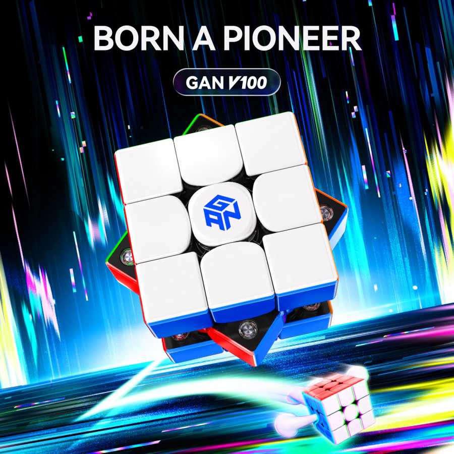 JudyCube GAN V100 Maglev UV 3X3 Магнитный кубик Рубика, антистресс-игрушка GAN V100 Leap Matte Year Of The Horse LE Cubo Magico Игры и головоломки