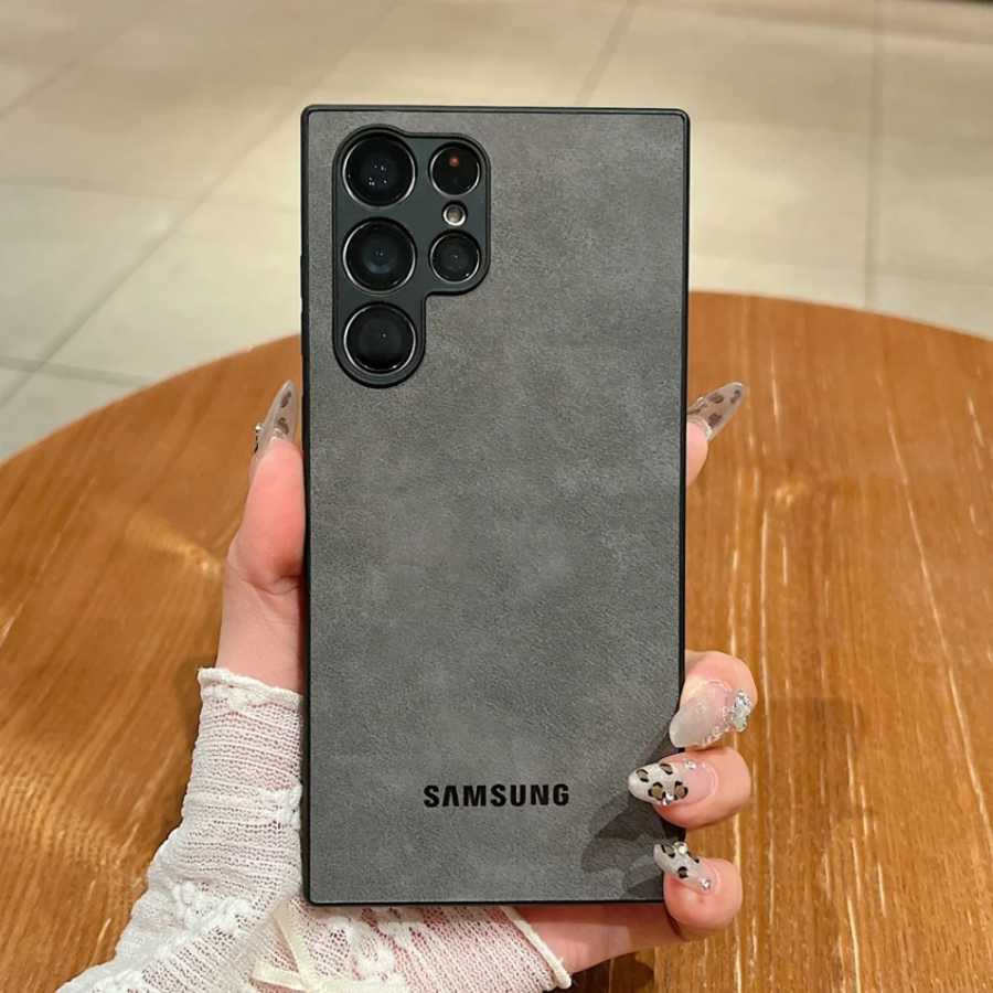 Роскошный противоударный чехол из овечьей кожи для Samsung Galaxy S26 Ultra, S25, S24, S22, S23 Ultra Plus, S23 FE, мягкий чехол с защитой камеры Чехлы и чехлы для мобильных телефонов
