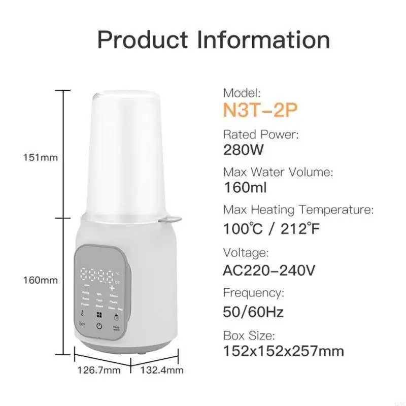 Фотография №5 товара A5YC Neworns Bottle Heateter оснащен многофункциональной технологией быстрого нагрева