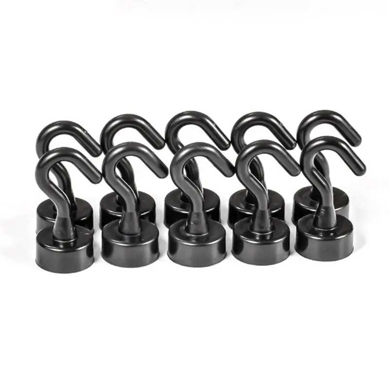 Магнитные крючки BHTS-20PCS без сверления для ключей, одежды, кухни, холодильника, ванной, офиса, органайзер Крепеж и скобяные изделия