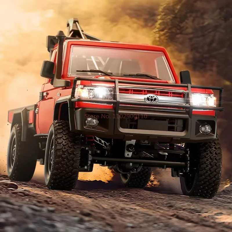 Фотография №5 товара Радиоуправляемый внедорожный краулер-пикап Mn Model Mn82t с краном, электрическая игрушка