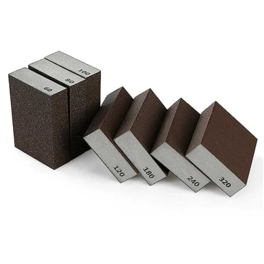 2 шт./компл., зернистость 60, 80, 100, 120, 180, 240 320, губка для шлифования стен, песочный блок, наждачная бумага, краска, полированный песчаный кирпич Абразивные инструменты и абразивы