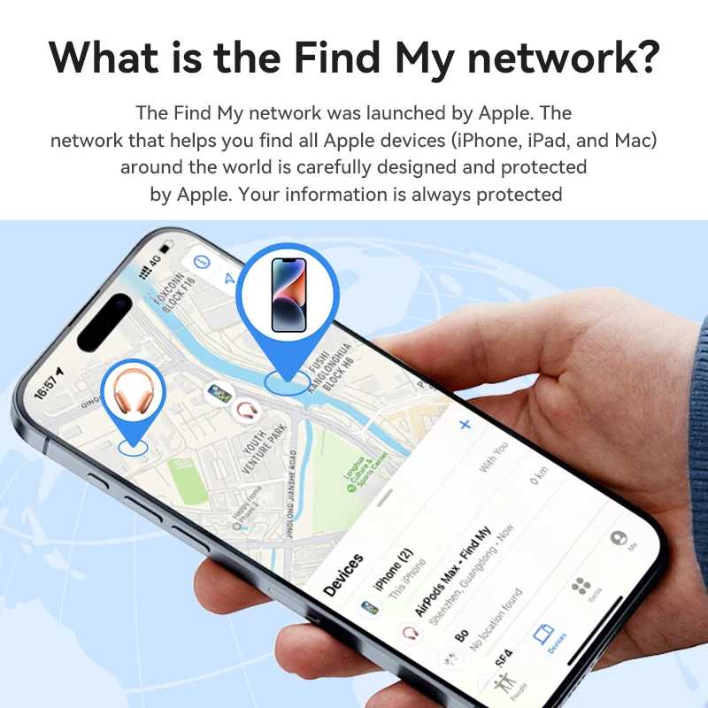 Фотография №1 товара HOCO E94 Умный GPS-трекер, мини-устройство для поиска, совместимое с приложением
