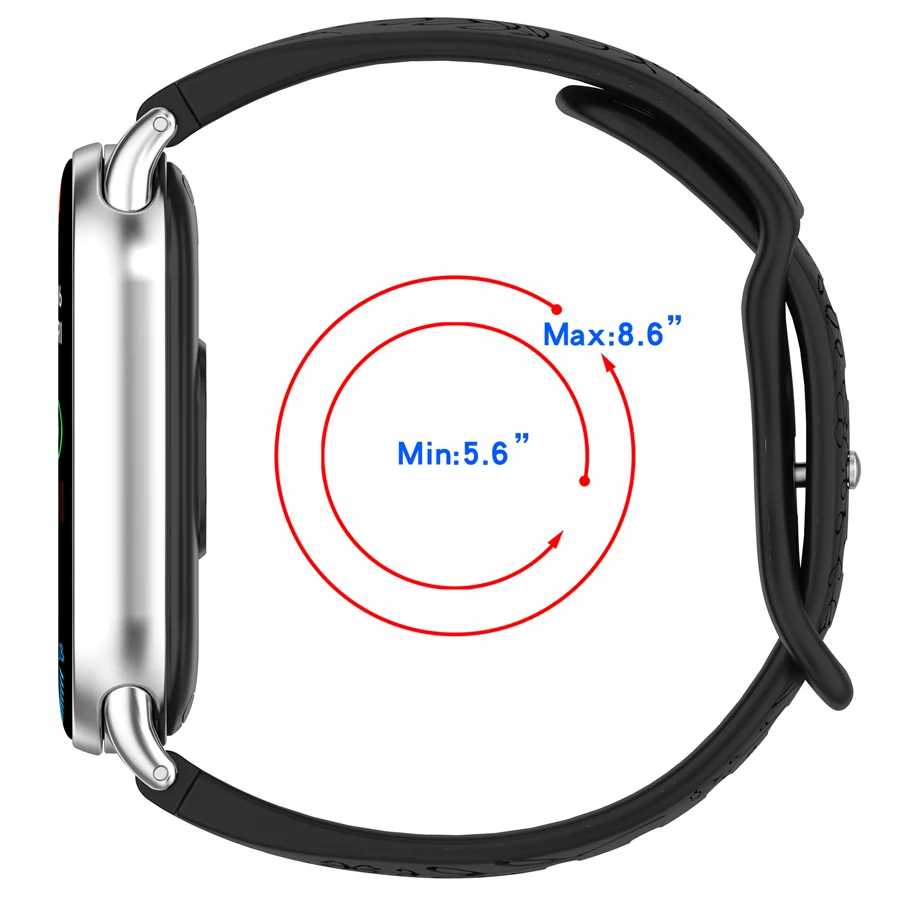 Фотография №1 товара Силиконовый ремешок для часов Xiaomi Band 10 9 8, с