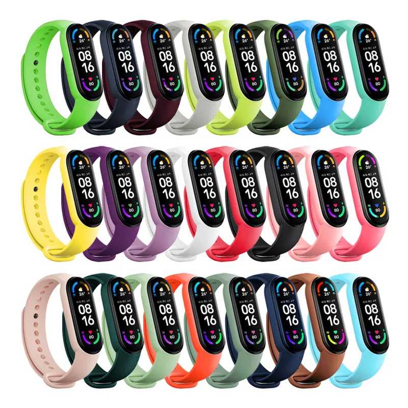 Официальный силиконовый ремешок для Xiaomi Mi Band 4 5 6 7, браслет, спортивные часы, браслет Miband 4 miband 7 Correa Mi Band 3 4 5 6 7 Band Аксессуары для часов