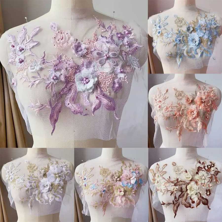 Блестки Цветок Вышивка Блестками Вышивка Блестками Нашивки DIY Вышитые Цветочные Нашивки Блестки Платья Аксессуары для рукоделия