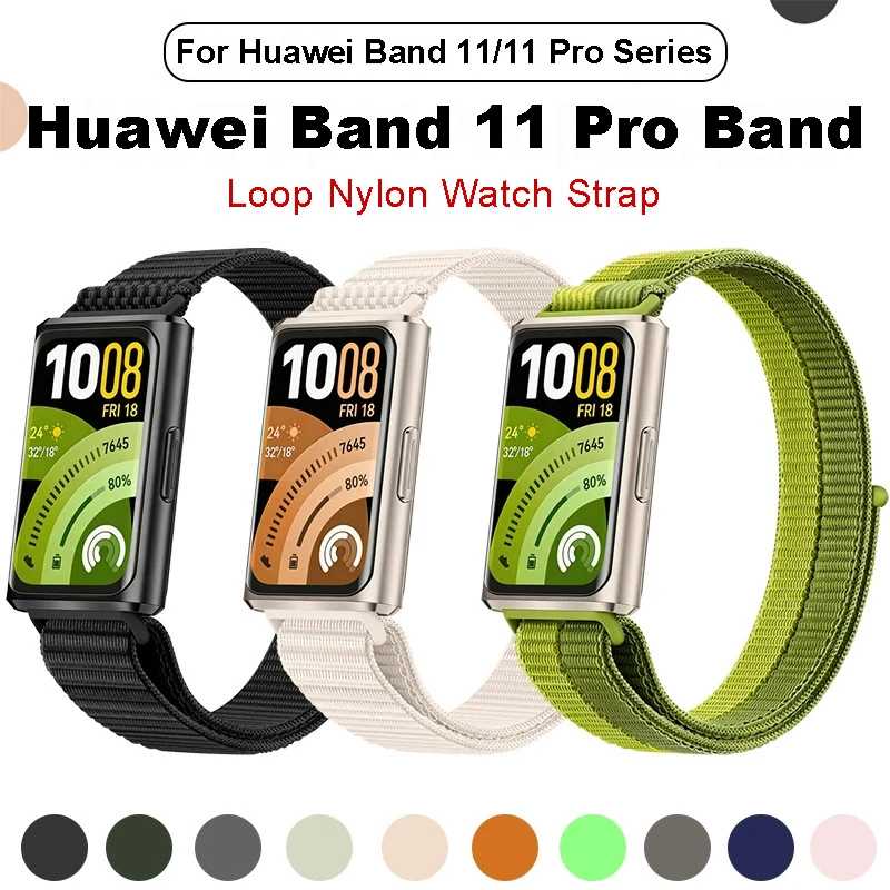 Ремешок для HUAWEI Band 11, аксессуары, сменный нейлоновый спортивный браслет-петля, ремешок для HUAWEI Band 11 Pro Аксессуары для часов