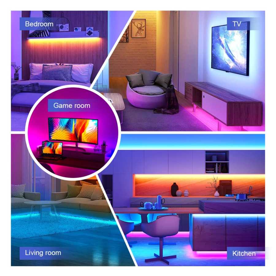 Фотография №5 товара Умная Светодиодная лента RGB 5050 Tuya WiFi Zigbee для управления