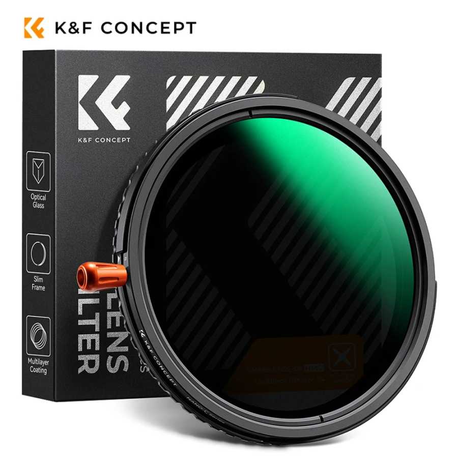 K&F Concept 3in1 ND2-32+CPL+черная диффузия 1/4 Многофункциональный поляризованный переменный черный туманный фильтр ND 37/49/52/58/67/72/77/82 мм Фото- и видеотехника