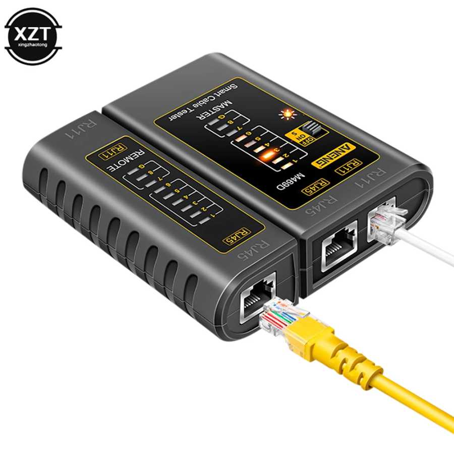 Фотография №1 товара Высококачественный тестер сетевого кабеля M469D RJ45, тестер сетевого кабеля RJ45