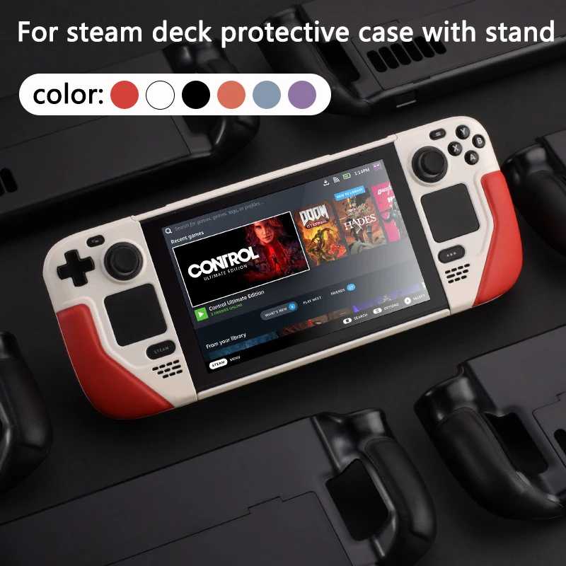 Фотография №1 товара Полный защитный чехол для Steam Deck из воловьей кожи, защитная
