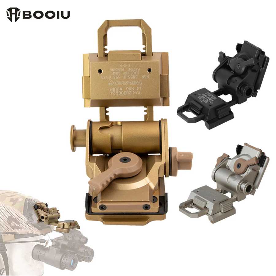 BOOIU металлический/нейлон L4G24 NVG держатель для крепления на шлем для PVS15/18 GPNVG18 очки ночного видения стент открытый тактический кронштейн для шлема Аварийные средства безопасности