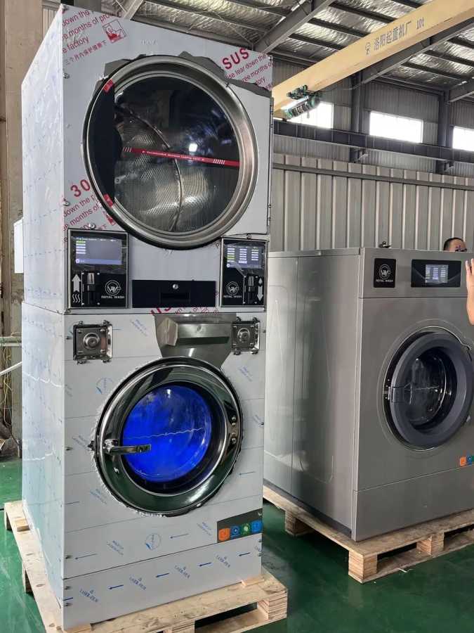 Фотография №1 товара Коммерческое стиральное оборудование, полностью автоматическая стиральная машина со сушкой, профессиональная