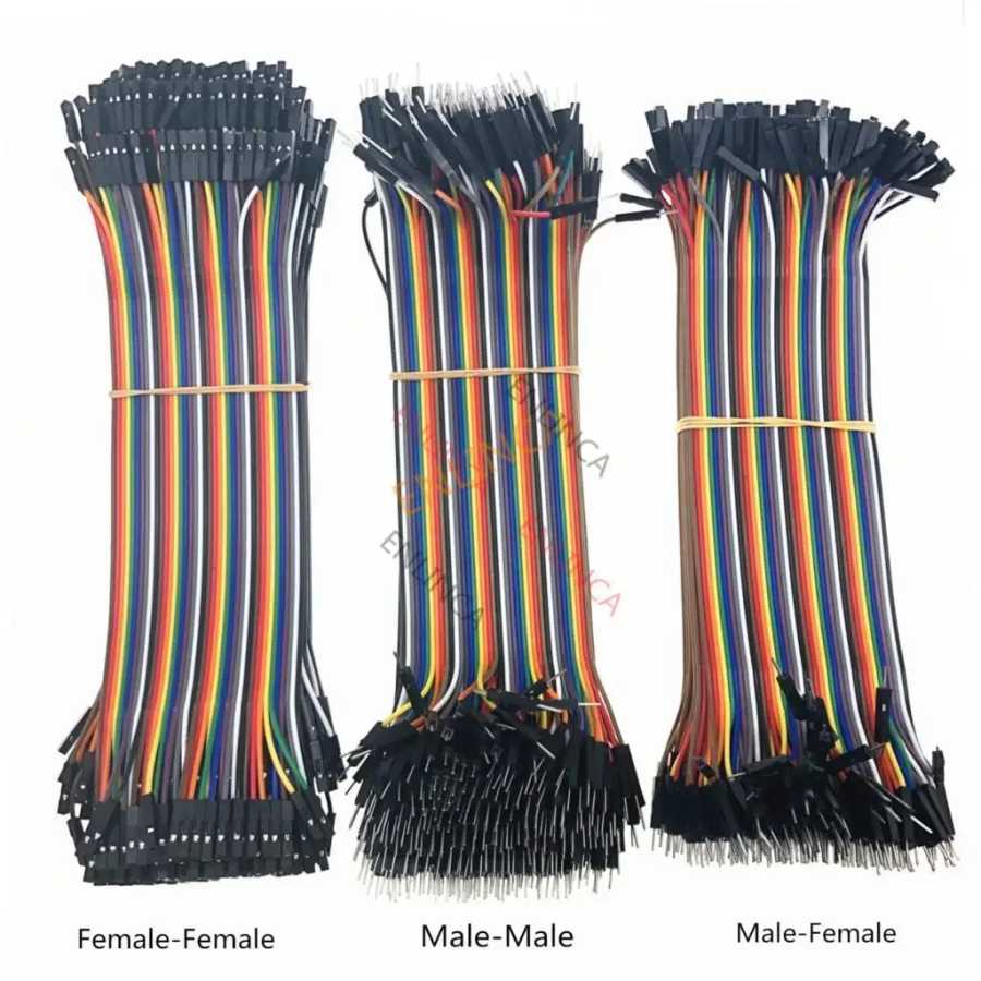 40-120Pin Dupont Line 10CM 20CM 30CM 40Pin Мужской-папа + Мужской-мама и женский соединительный кабель для DIY KIT Активные компоненты