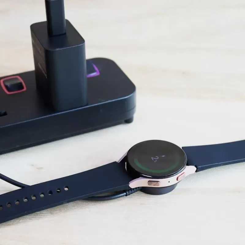 Магнитная беспроводная портативная зарядная док-станция USB-C для Samsung Galaxy Watch 8 7 6 Classic 5 Pro 4 3 2 Active, дорожное зарядное устройство Умная электроника