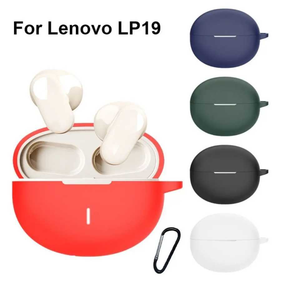 Силиконовый чехол для наушников Lenovo LP19, мини-наушники Bluetooth, защитный чехол с крючком для беспроводных наушников Портативное аудио и видео