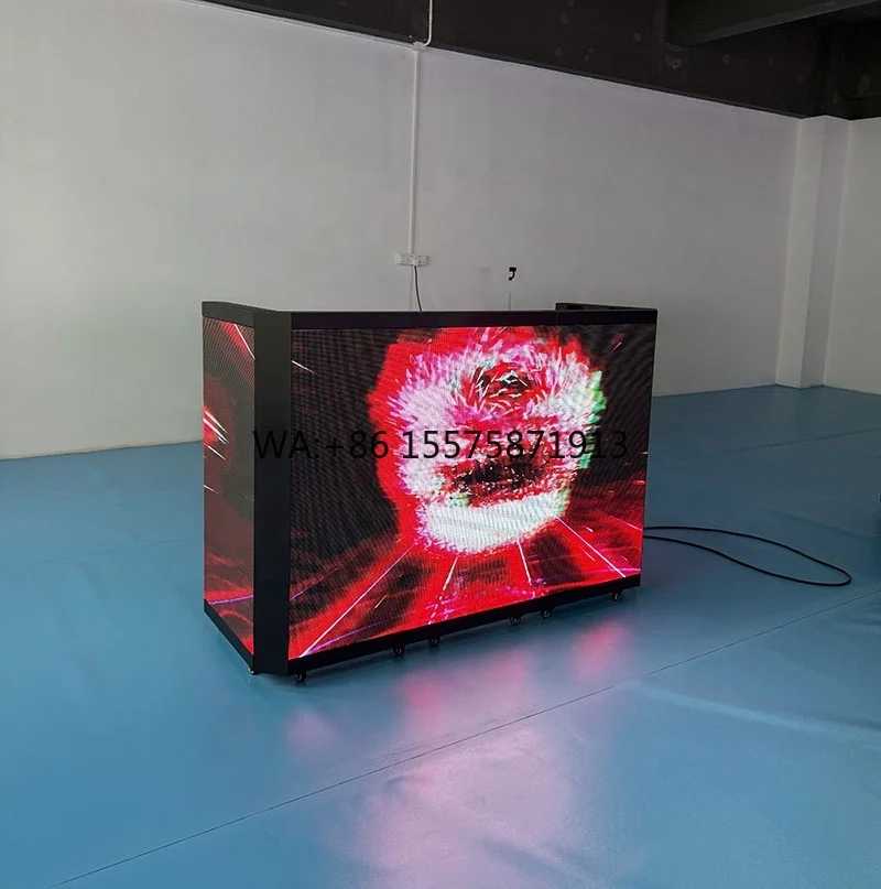Портативная складная DJ-стойка для помещений и улицы с LED-дисплеем для электронных музыкальных фестивалей, ночных клубов и вечеринок Коммерческое оборудование