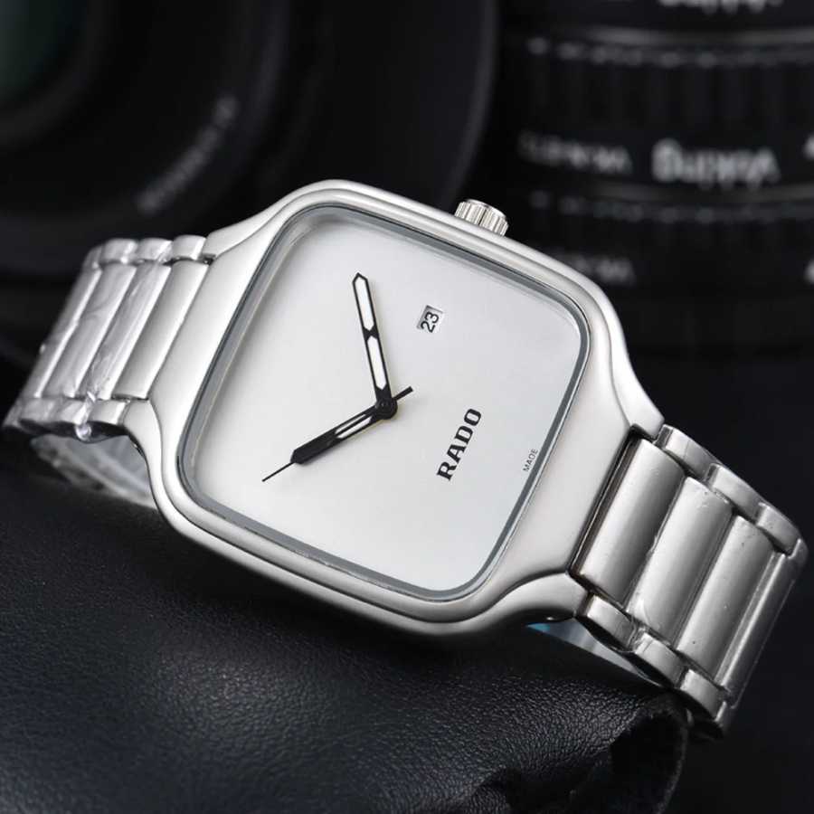 Высококачественные оригинальные брендовые часы Rado для мужчин, модные многофункциональные кварцевые часы с автоматической датой, классические деловые мужские часы AAA Ванна и душ