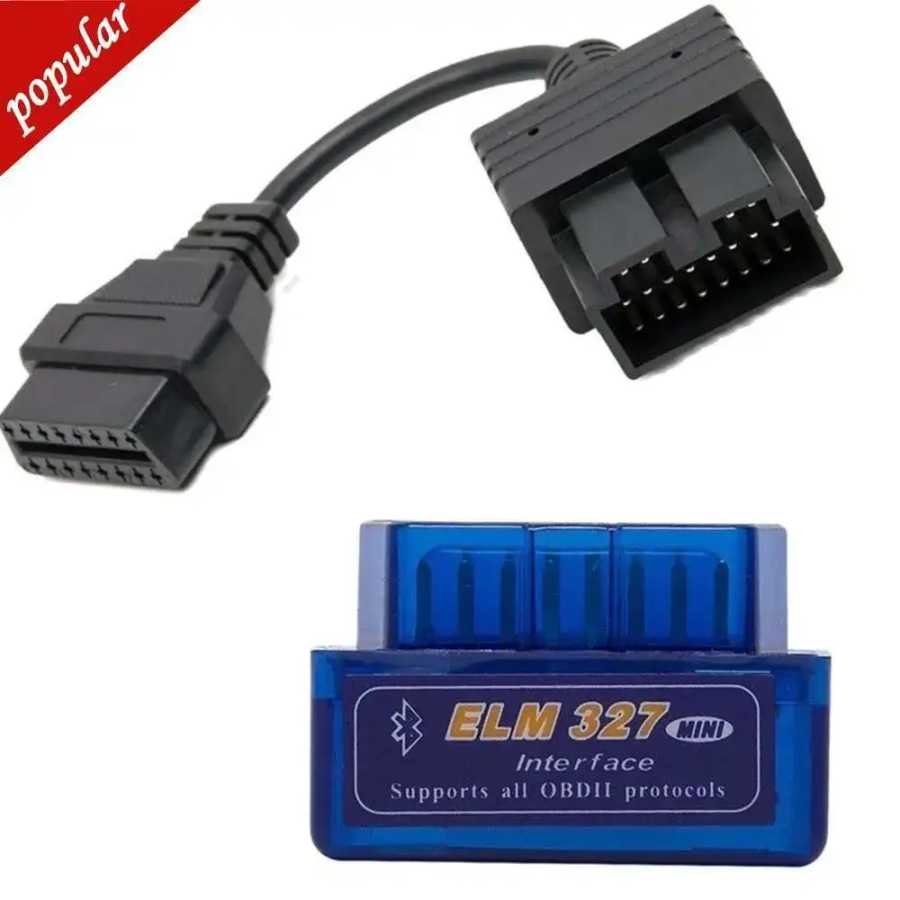 2025 Mini ELM327 Bluetooth + разъемный кабель OBD2 для Kia 20-контактный автомобильный сканер диагностический инструмент ELM 327 для Android Torque Windows Инструмент для ремонта автомобилей