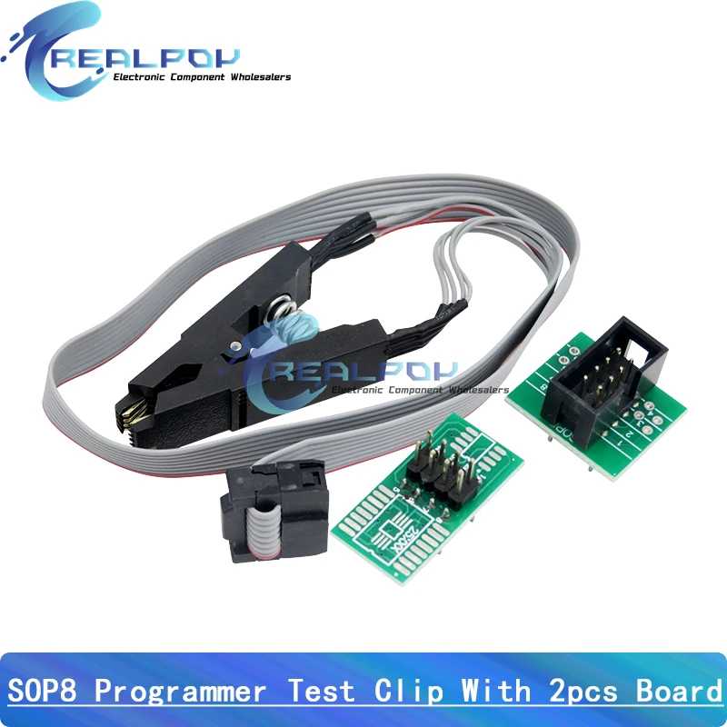 Фотография №5 товара Программатор CH341A + адаптер SOIC8 + зажим SOP8 с кабелем