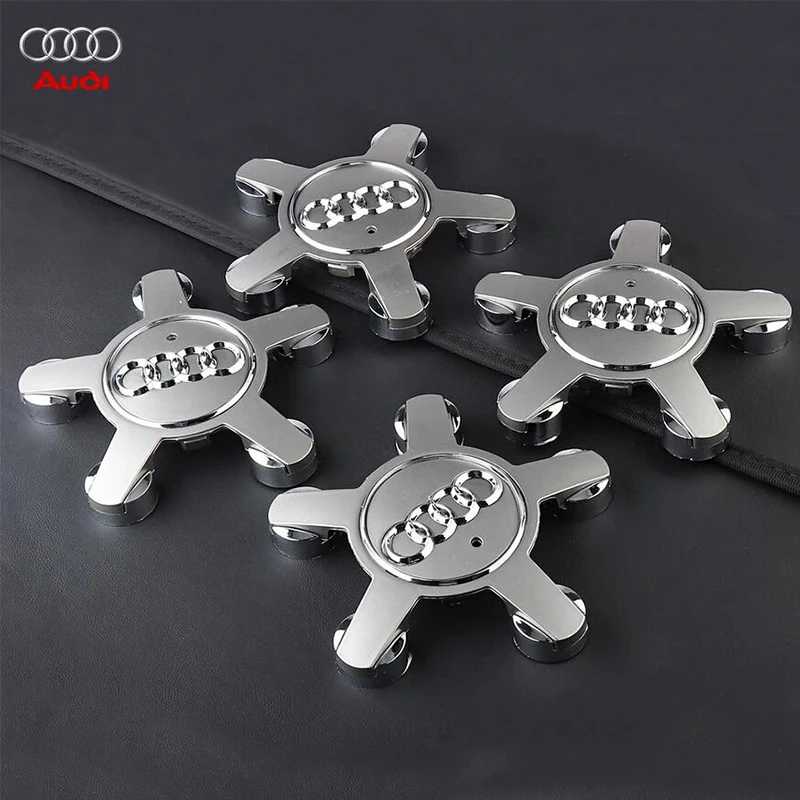 Комплект из 4 колпачков-заглушек для центра диска колеса (135 мм) 8R0601165 4F0601165N для Audi A3 A4 A5 A6 A7 A8 S4 S6 Q3 Q5 Q7 TT B5 B6 Быстроизнашиваемых деталей