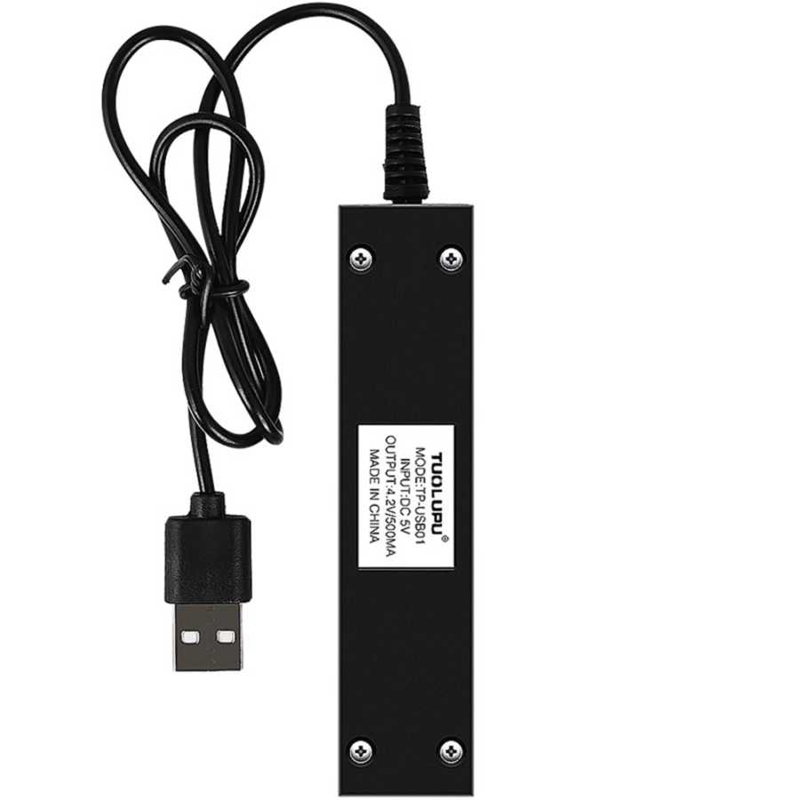 Фотография №1 товара Универсальное USB-умное зарядное устройство с одним слотом 18650 16650 21700