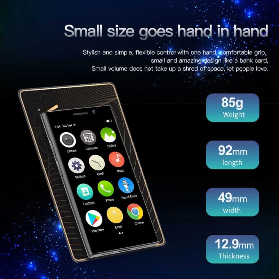 Фотография №5 товара SERVO S24 Mini 3.0 Экран смартфон 4G Сетевой Android 10.0