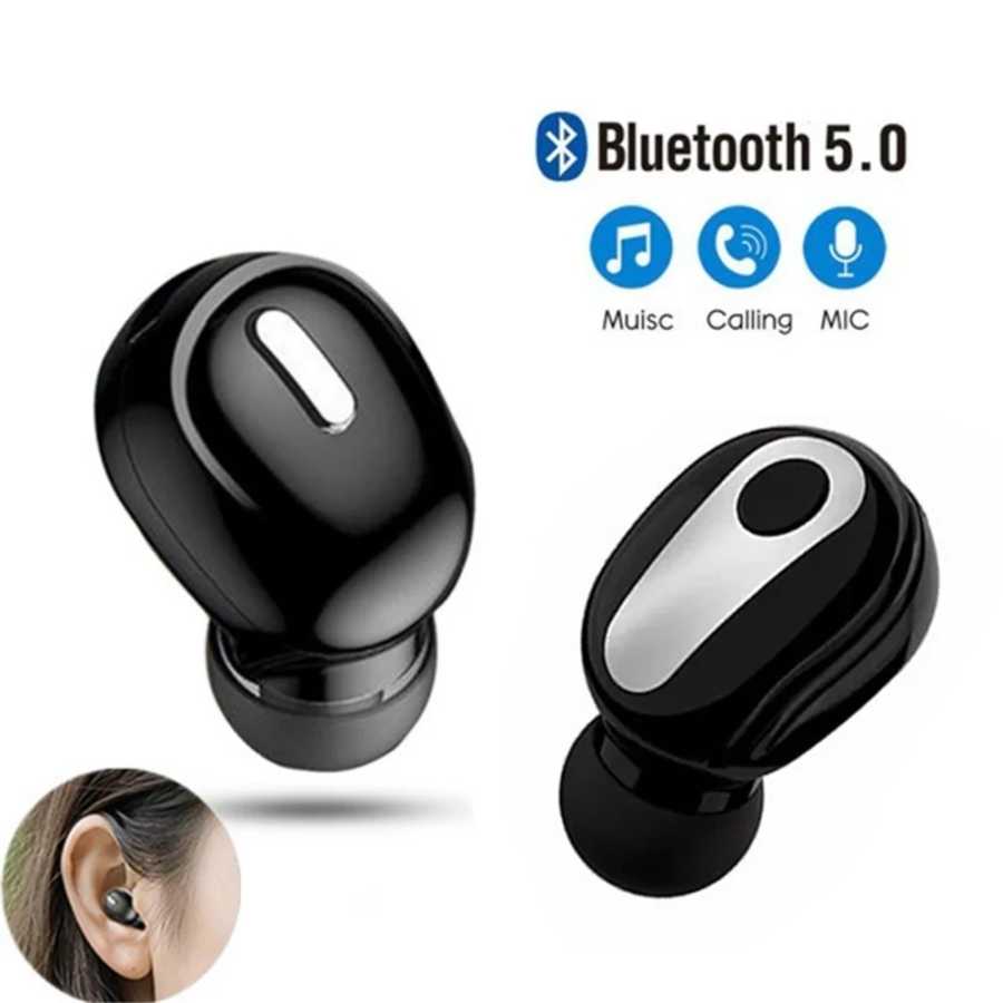 Миниатюрные беспроводные наушники-вкладыши Bluetooth с микрофоном, гарнитура для режима &laquo;свободные руки&raquo;, наушники-вкладыши для всех телефонов Samsung, спортивные наушники Bluetooth 5,0 Портативное аудио и видео