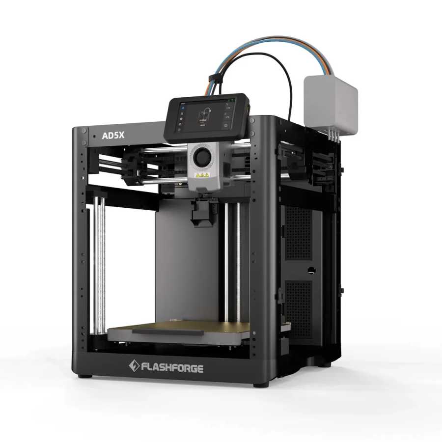 Фотография №2 товара Многоцветный 3D-принтер Flashforge AD5X, 600 мм/с, высокоскоростная 4-цветная печать, система
