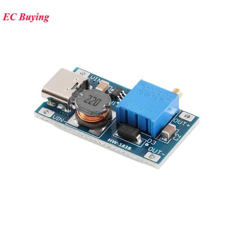 Фотография №2 товара 1-20 шт. TYPE-C USB 2A DC-DC усилитель повышающий модуль питания