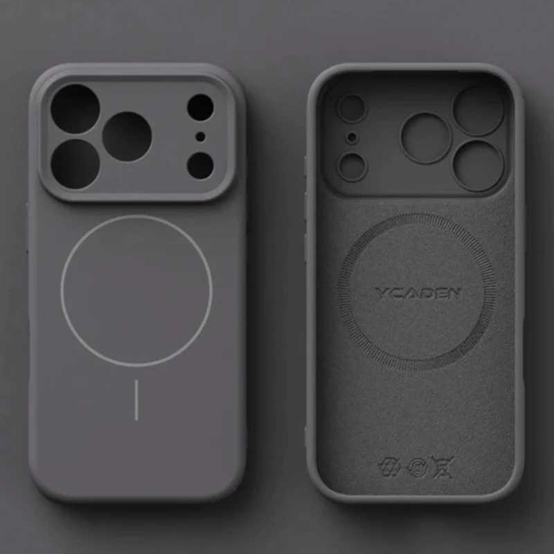 Магнитный оригинальный жидкий силиконовый чехол для телефона Magsafe для iPhone 17 16 15 14 13 12 Pro Max 16 Plus 17Air Skin Feel Soft Чехлы чехол на айфон 17 про макс Чехлы и чехлы для мобильных телефонов