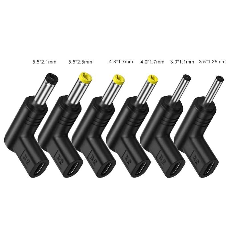 Разъем питания USB C PD к постоянному току Универсальный 5 В 9 В 12 В Тип C к разъему постоянного тока Адаптер для зарядки Конвертер для маршрутизатора Планшета Мини-вентилятор Компьютерная периферия