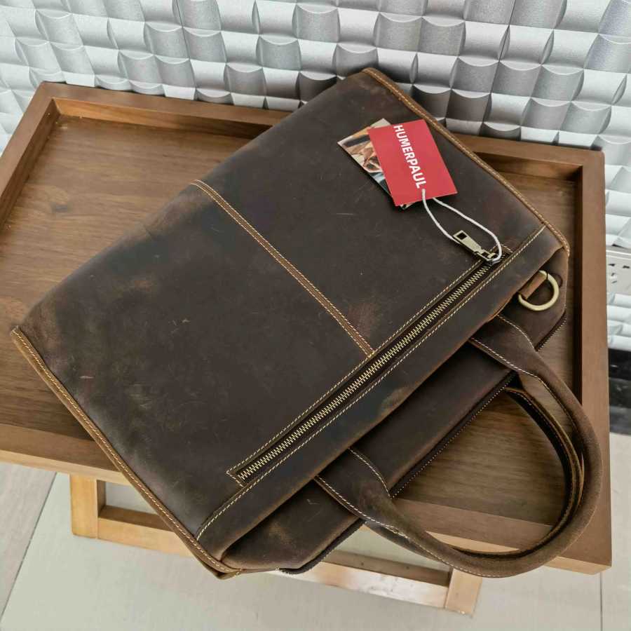 Фотография №2 товара HUMERPAUL дорожные сумки из 100% натуральной кожи, офисный деловой портфель