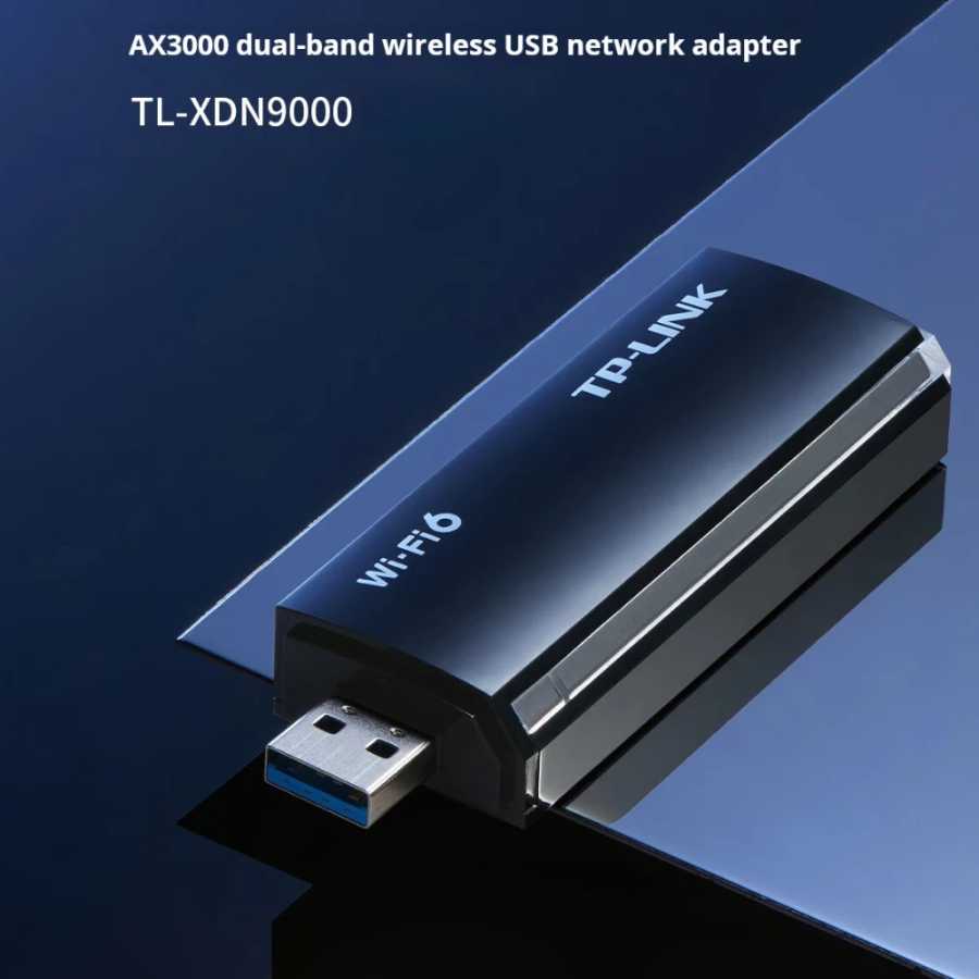 Двухдиапазонная беспроводная сетевая карта USB TP-LINK WiFi 6 AX3000, совместимая с Windows 11/10, TL-XDN9000 Сетевое оборудование