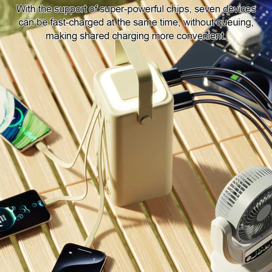 Фотография №3 товара 50000 мАч Power Bank большой емкости с кабелем, внешний портативный