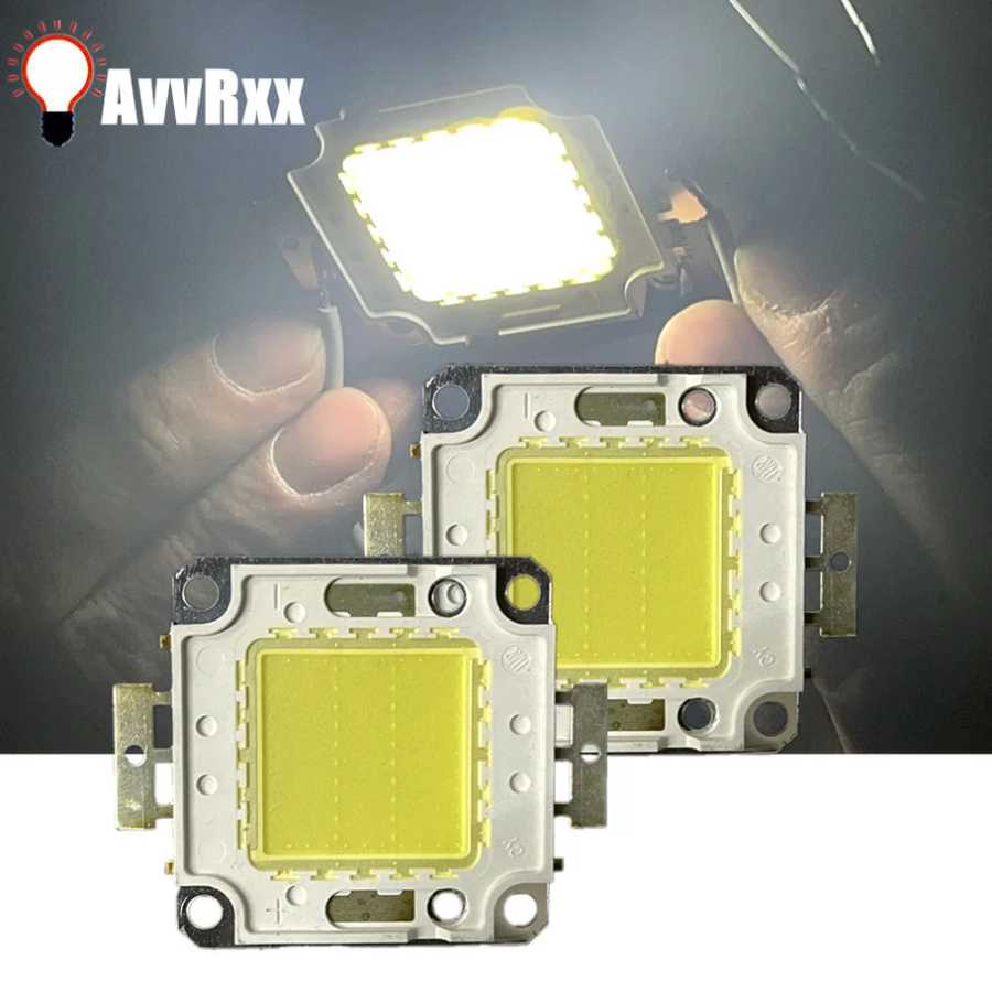 Светодиодные COB-модули AvvRxx 10W 20W 30W 50W 100W, интегрированные, высокой мощности, 24*40MIL, 6500K 3500K, для промышленных прожекторов и уличного освещения Аксессуары для освещения