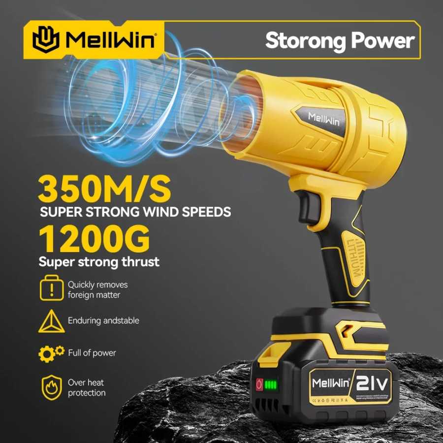 Фотография №3 товара MELLWIN 3500 Вт Бесщеточный электрический турбовентилятор Dmuchawa Jet 350M/S Violent