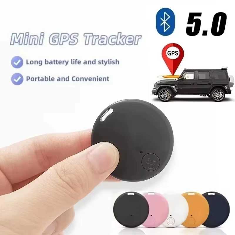 Новый мини GPS-трекер Bluetooth 5.0, устройство для предотвращения потери, GPS-трекер для автомобиля, умный локатор для IOS и Android, аксессуар 2026 Автоэлектроника