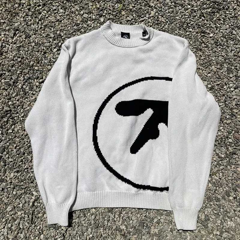 Фотография №2 товара Мужской свитер Aphex Twin Knit, зимний оверсайз, винтажный джемпер с