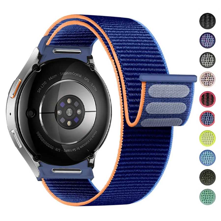Ремешок для Samsung Galaxy Watch 7/6/4/classic/5 pro 44 мм 40 мм на запястье без зазоров Нейлоновая спортивная петля браслет Correa Galaxy Watch 7 Ремешок Аксессуары для часов