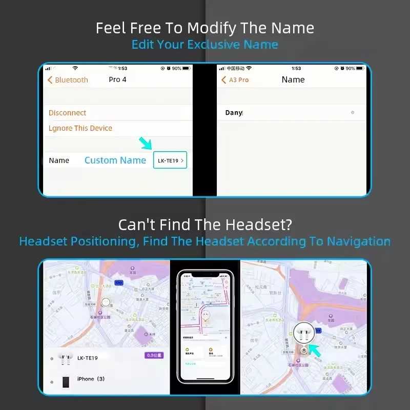 Фотография №3 товара Наушники TWS Max Wireless Bluetooth для Air Pro 5, спортивные,