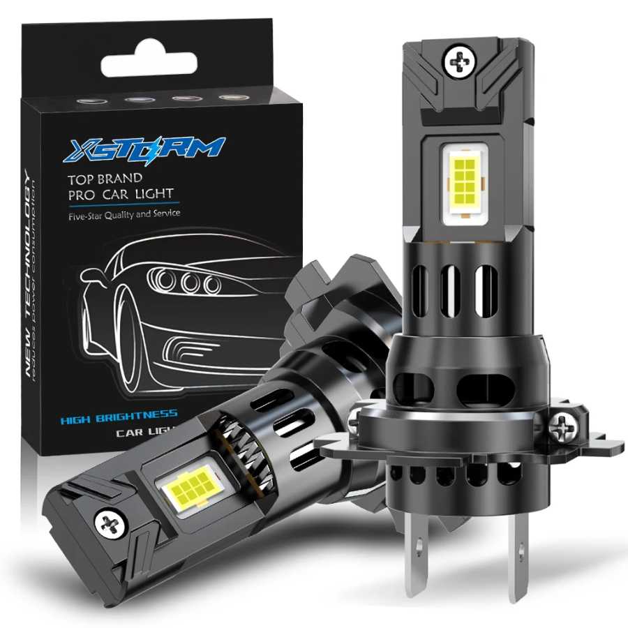 XSTORM H7 LED Canbus автомобильная лампа для фар, беспроводная, 120 Вт, CSP, для автомобильных фар, диодные лампы H7 Turbo LED, 12 В, 6000K Автомобильные фары