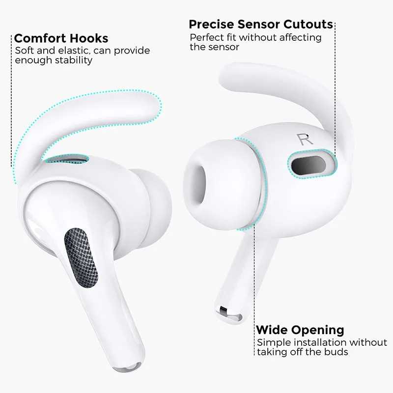 Фотография №1 товара 2 шт./пара, силиконовые вкладыши для наушников Airpods Pro2