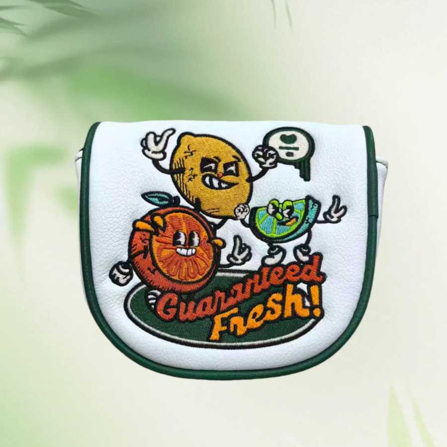 Чехол для клюшки для гольфа Df3 с мультяшным дизайном, чехол для головки клюшки из полиуретана, вышивка, магнитная застежка, высококачественный чехол для клюшки Гольф