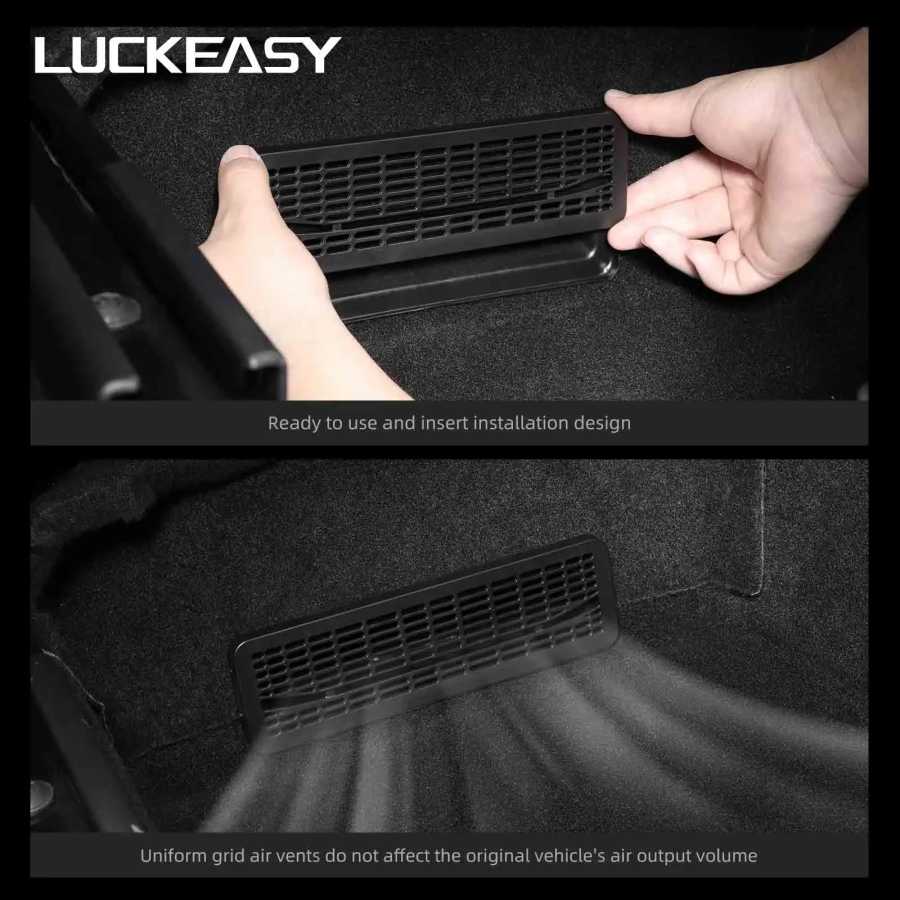 Защитная накладка на воздуховод LUCKEASY для Tesla Model Y Juniper/Model YL 2025 2026, крышка воздуховода сиденья автомобиля, АБС-пластик Двигатели и детали двигателя