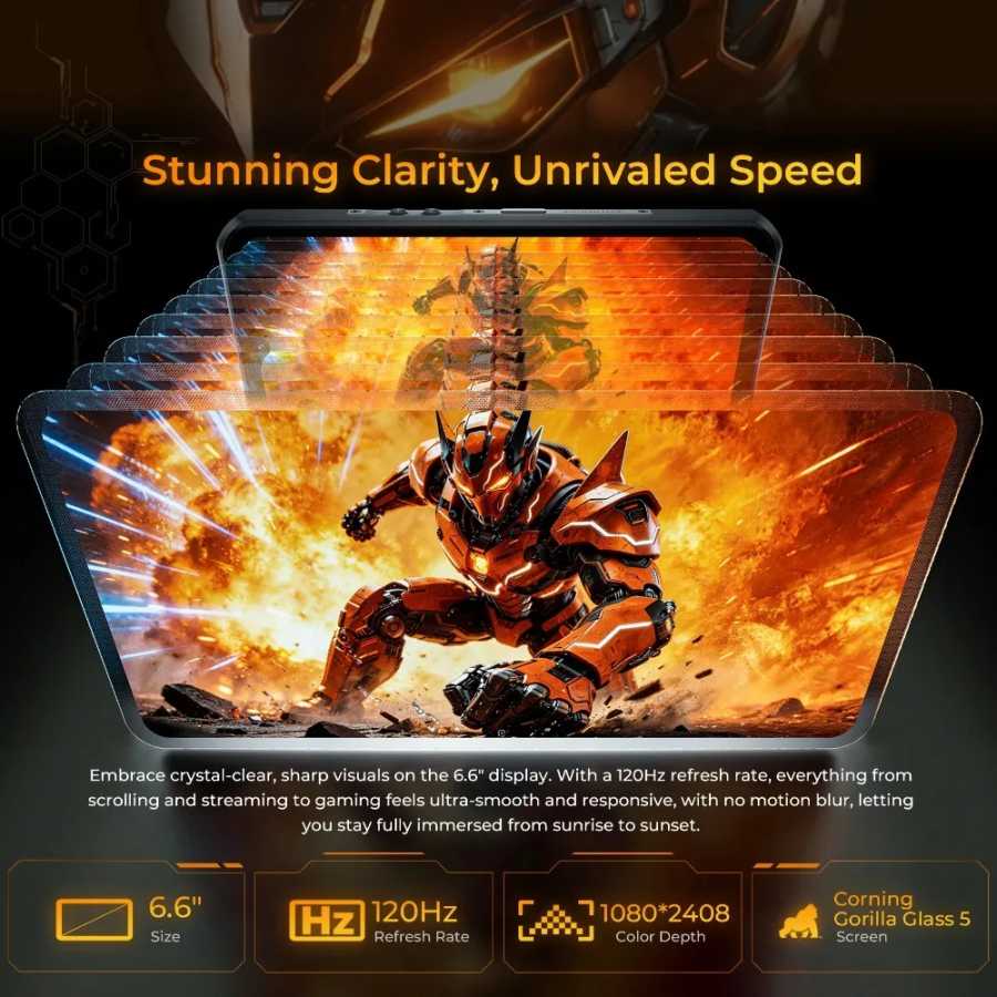 Фотография №2 товара OUKITEL WP66 11000 мАч 5G Защищенный смартфон Dimensity 7025 Octa-core