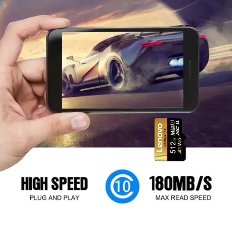 Фотография №2 товара Карта памяти Lenovo Micro SD, высокоскоростная TF-карта V60 U3, 1