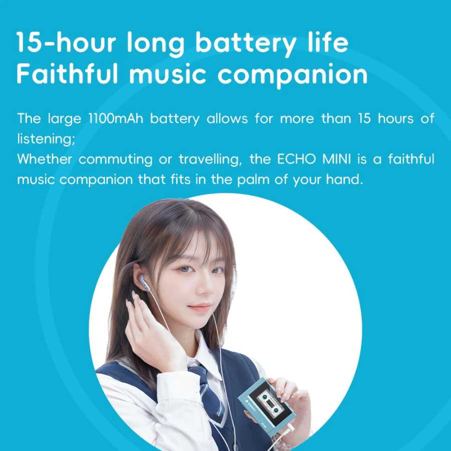 Фотография №4 товара SnowSky/FiiO Echo Mini HiFi Bluetooth MP3 Pure Music Player, 15-часовое